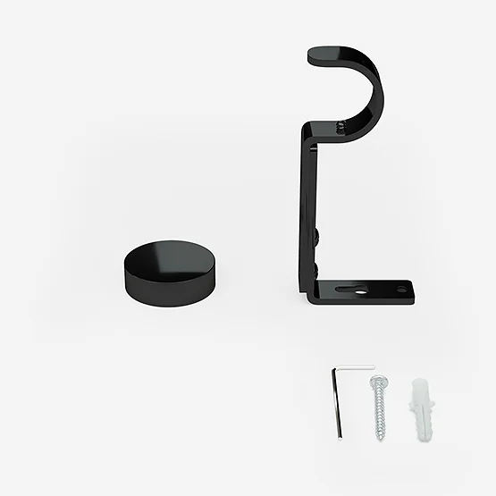 35mm Allure Classic Black Nickel Stud Eyelet pole