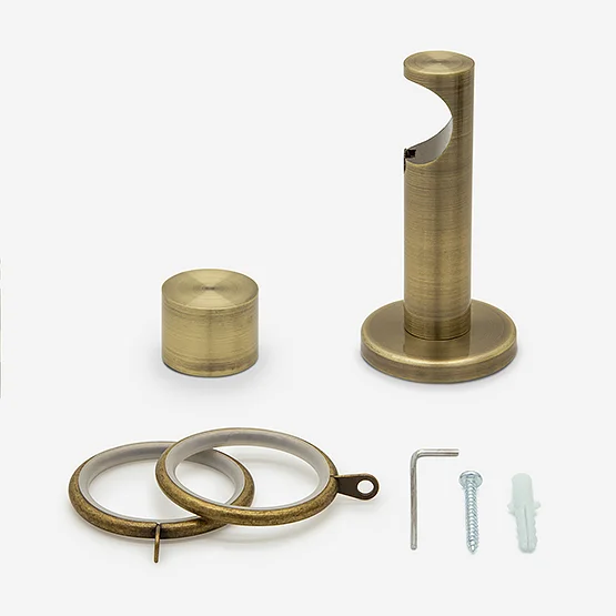 35mm Allure Signature Antique Brass End Cap Finial pole