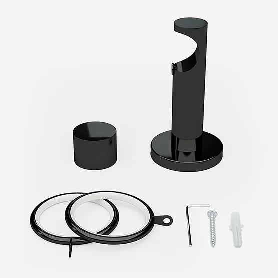 35mm Allure Signature Black Nickel End Cap Finial pole