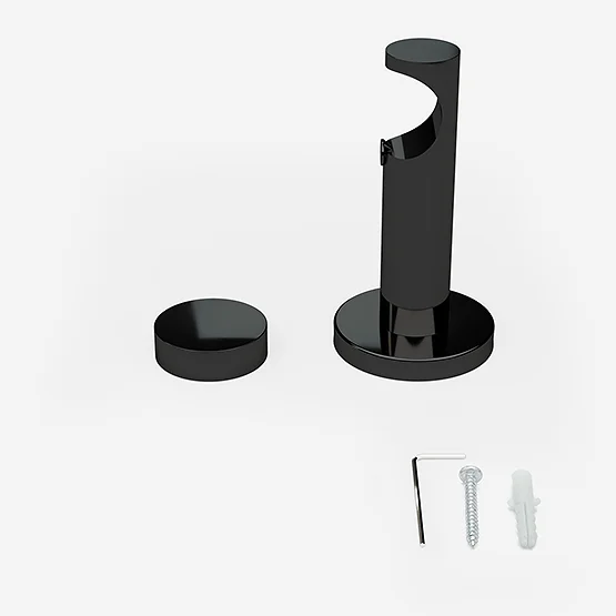 35mm Allure Signature Black Nickel Stud Eyelet pole