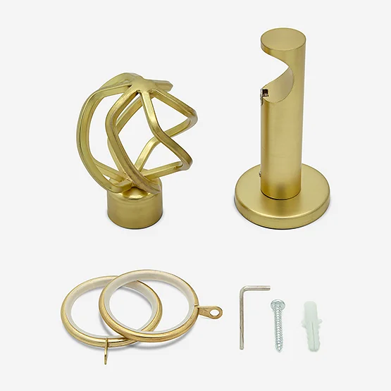 35mm Allure Signature Brushed Gold Cage pole