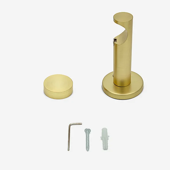 35mm Allure Signature Brushed Gold Stud Eyelet pole