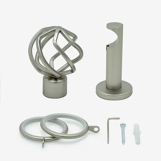 35mm Allure Signature Brushed Steel Cage pole