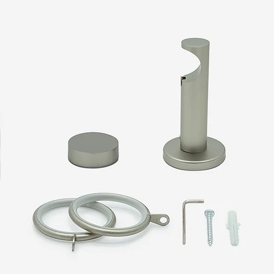 35mm Allure Signature Brushed Steel Stud pole