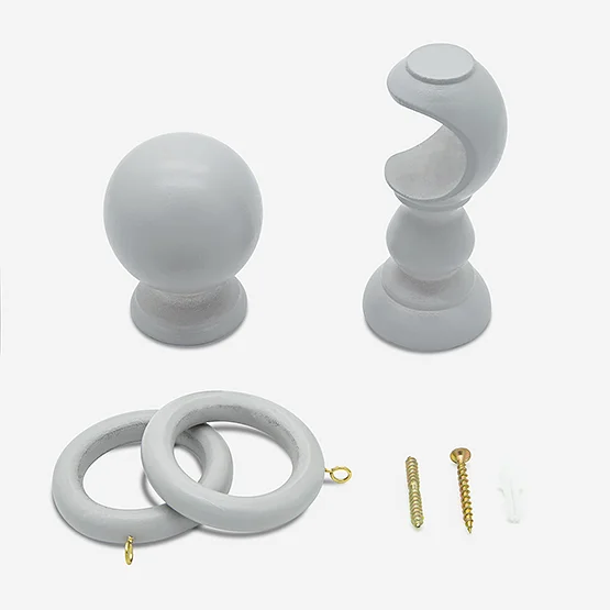 35mm Prime Dove Grey Ball pole