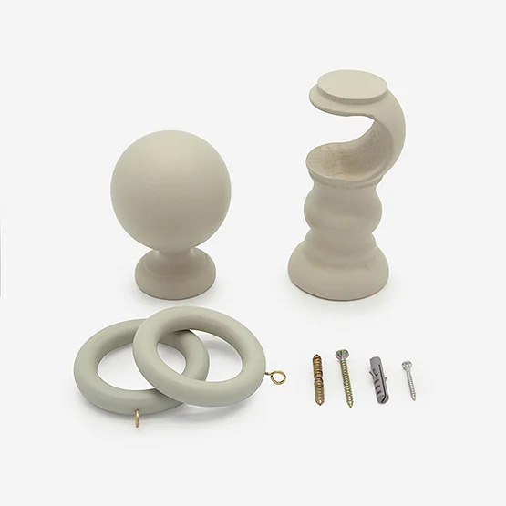 50mm Oxford French Grey Ball Finial  pole