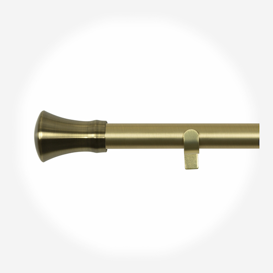 28mm Allure Classic Antique Brass Trumpet Eyelet pole