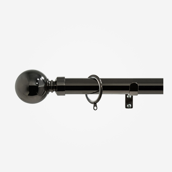 28mm Allure Classic Black Nickel Ball pole