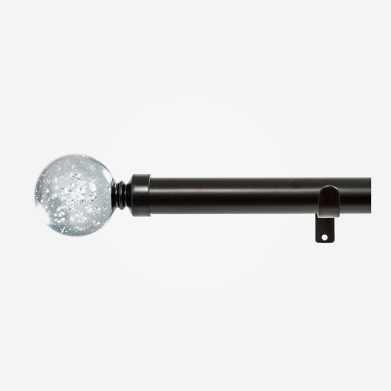 28mm Allure Classic Black Nickel Glass Bubbles Eyelet