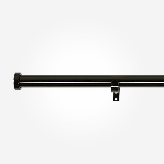 28mm Allure Classic Black Nickel Stud Eyelet pole