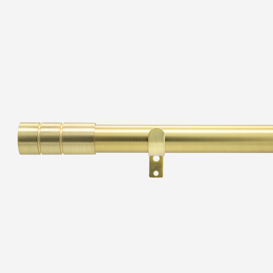 28mm Allure Classic Brushed Gold Barrel Eyelet pole