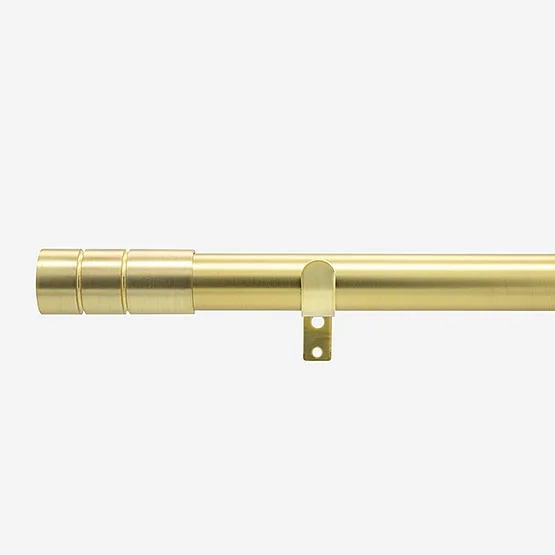 28mm Allure Classic Brushed Gold Barrel Eyelet pole