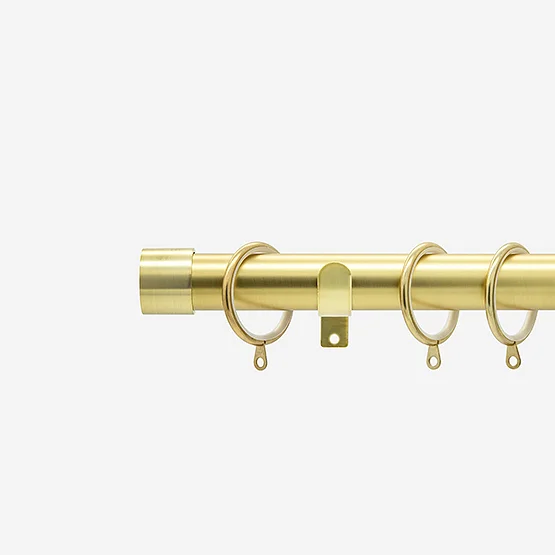 28mm Allure Classic Brushed Gold End Cap pole