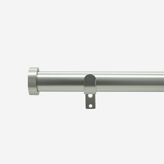 28mm Classic Brushed Steel Stud Eyelet Curtain Pole Curtain Pole