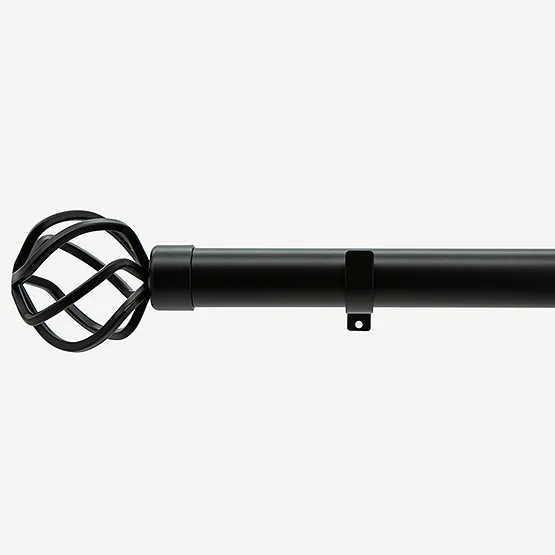 28mm Allure Matt Black Cage Eyelet pole