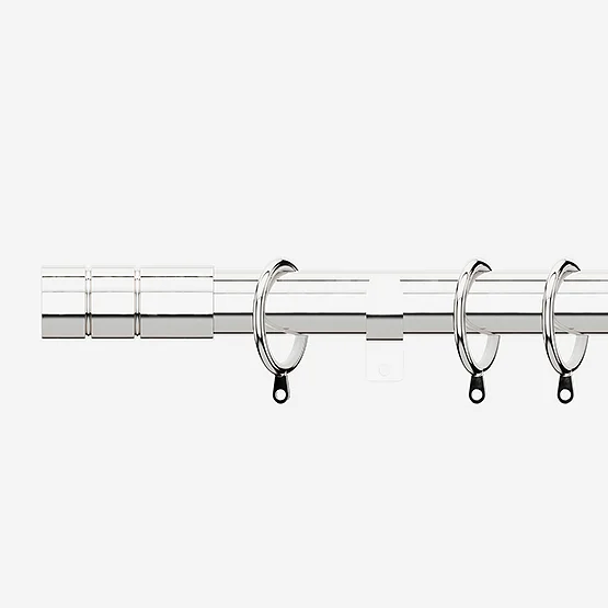 28mm Allure Polished Chrome Barrel pole