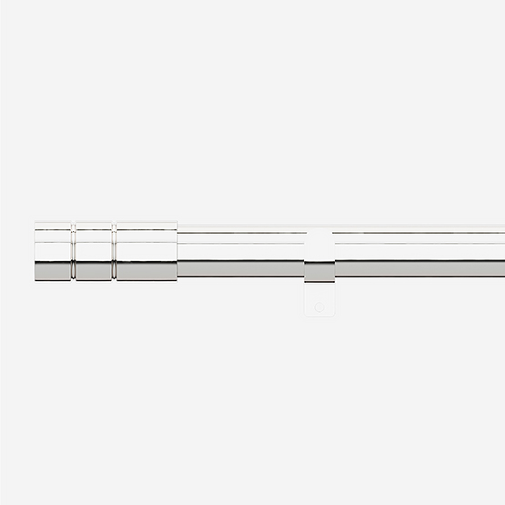 28mm Allure Classic Polished Chrome Barrel Eyelet Curtain Pole