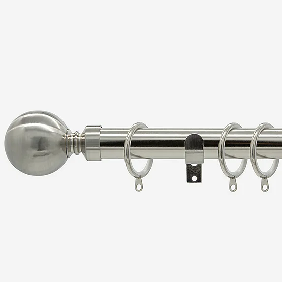28mm Allure Classic Stainless Steel Effect Ball pole