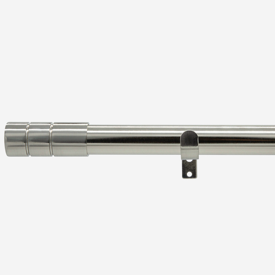 28mm Allure Stainless Steel Effect Barrel Eyelet pole