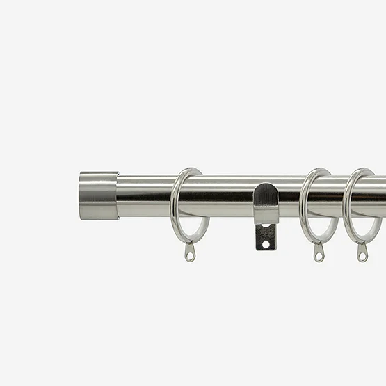 28mm Allure Stainless Steel Effect End Cap pole