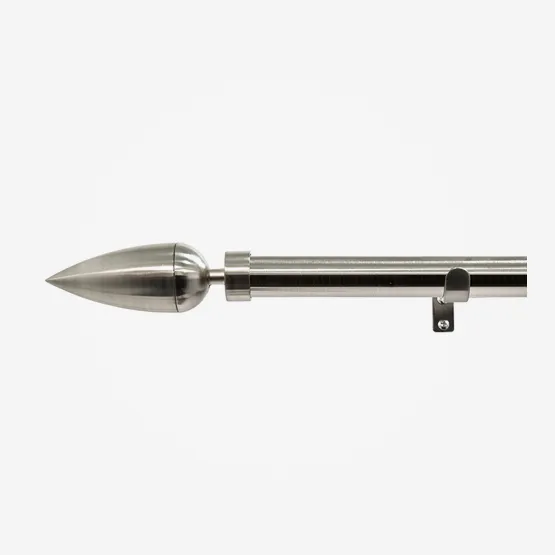 28mm Allure Stainless Steel Effect Teardrop Eyelet pole