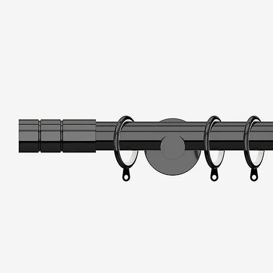 28mm Allure Signature Black Nickel Barrel pole