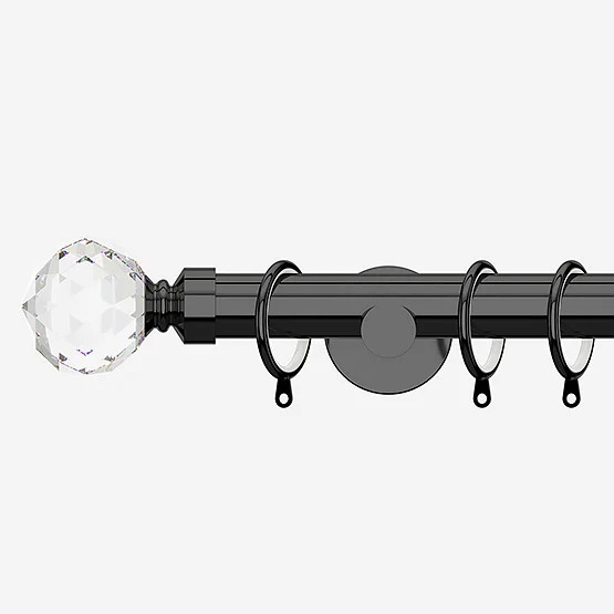 28mm Allure Signature Black Nickel Crystal pole