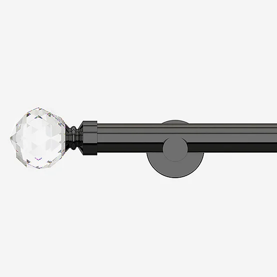 28mm Allure Signature Black Nickel Crystal Eyelet pole