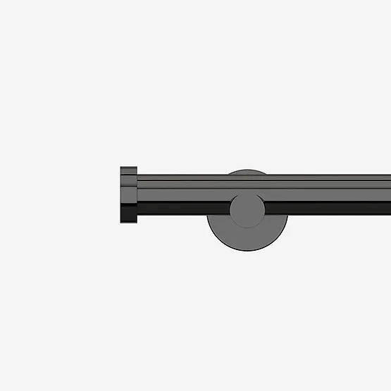 28mm Allure Signature Black Nickel Stud Eyelet pole