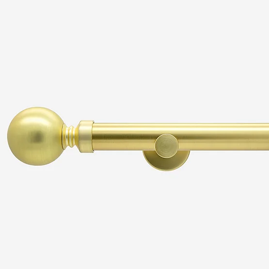 28mm Allure Signature Brushed Gold Ball Eyelet pole