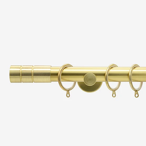 28mm Allure Signature Brushed Gold Barrel pole