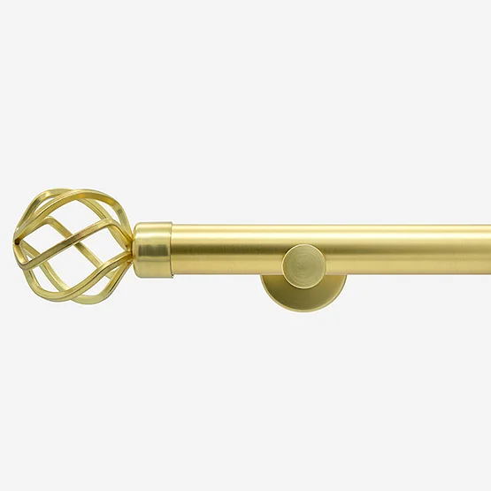 28mm Allure Signature Brushed Gold Cage Eyelet pole