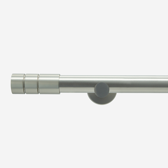 28mm Allure Signature Brushed Steel Barrel Eyelet pole
