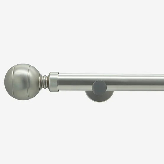 28mm Allure Signature Brushed Steel Lined Ball Eyelet pole