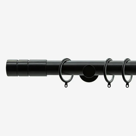 28mm Allure Signature Matt Black Barrel pole
