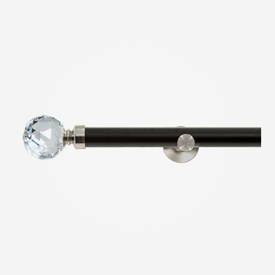 28mm Allure Signature Matt Black With Stainless Steel Crystal Eyelet pole