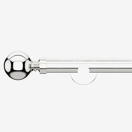 28mm Allure Signature Polished Chrome Ball Eyelet pole