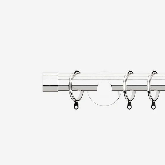 28mm Allure Signature Polished Chrome End Cap pole