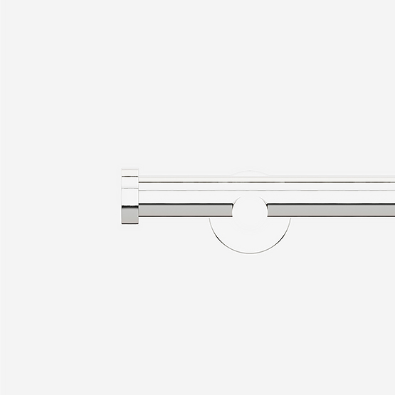 28mm Signature Polished Chrome Stud Eyelet Curtain Pole Curtain Pole