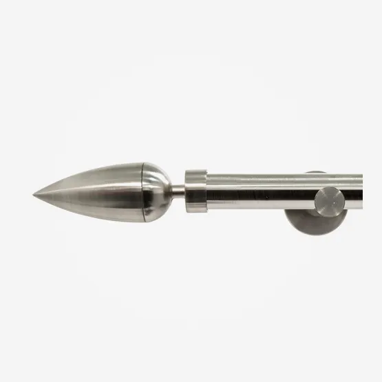 28mm Allure Signature Stainless Steel Effect Teardrop Eyelet pole