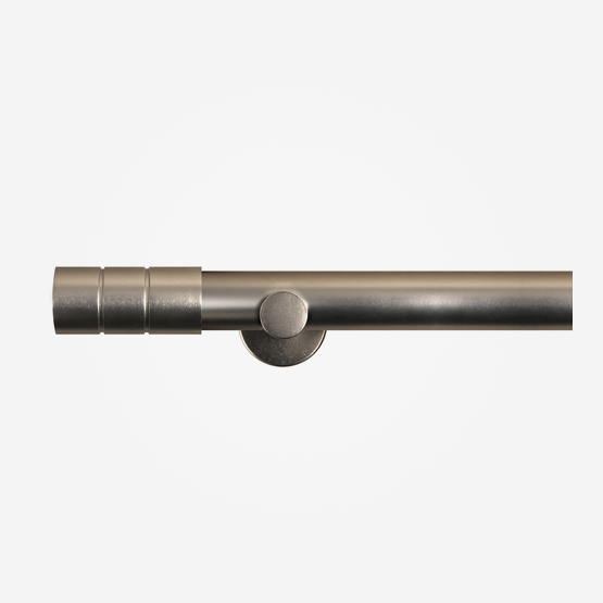 28mm Eyelet Polished Silver Cylinder