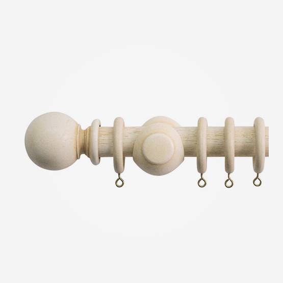 30mm Cathedral Ivory Plain Ball Finial