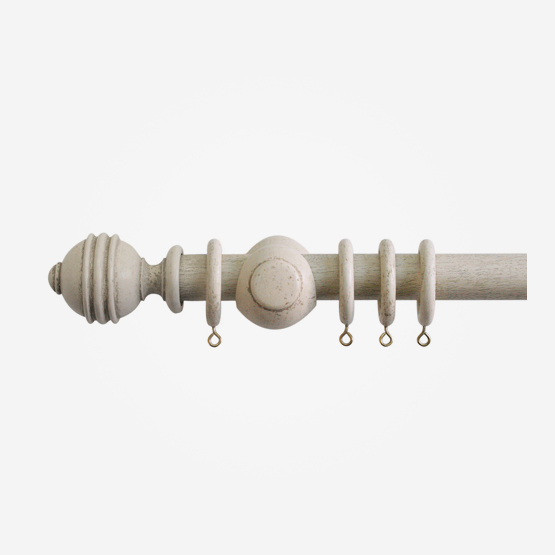 30mm Cathedral Putty Ely Finial Curtain Pole