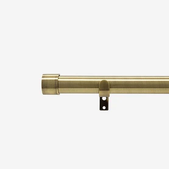 35mm Allure Classic Antique Brass End Cap Finial Eyelet pole