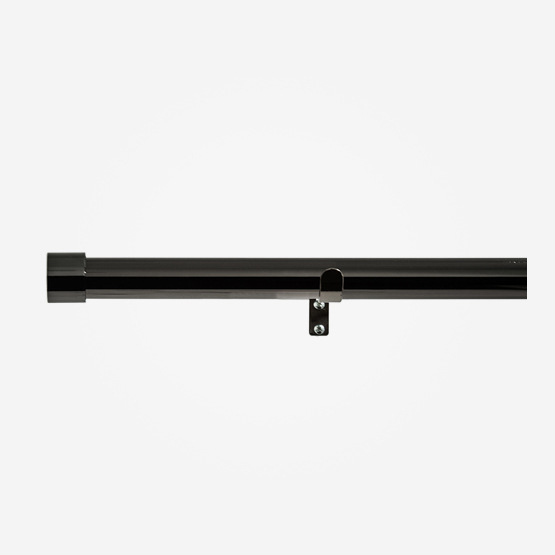 35mm Allure Classic Black Nickel End Cap Finial Eyelet pole