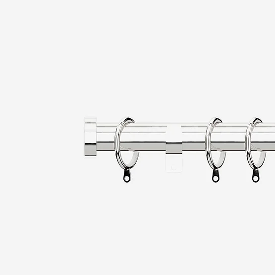 35mm Allure Classic Chrome Stud pole
