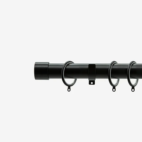 35mm Allure Classic Matt Black End Cap Finial pole
