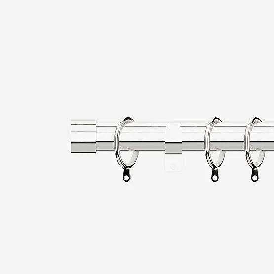 35mm Allure Classic Polished Chrome End Cap Finial pole