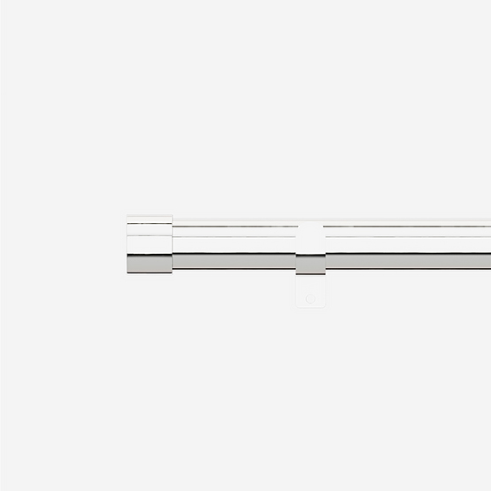 35mm Allure Classic Polished Chrome End Cap Finial Eyelet Curtain Pole
