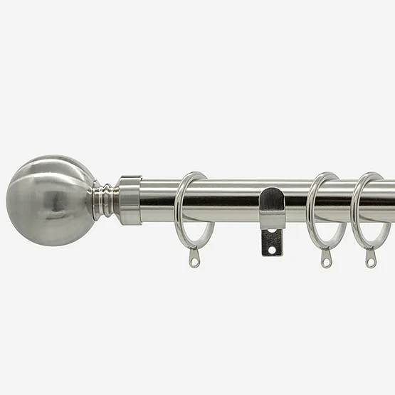 35mm Allure Classic Stainless Steel Ball Finial pole